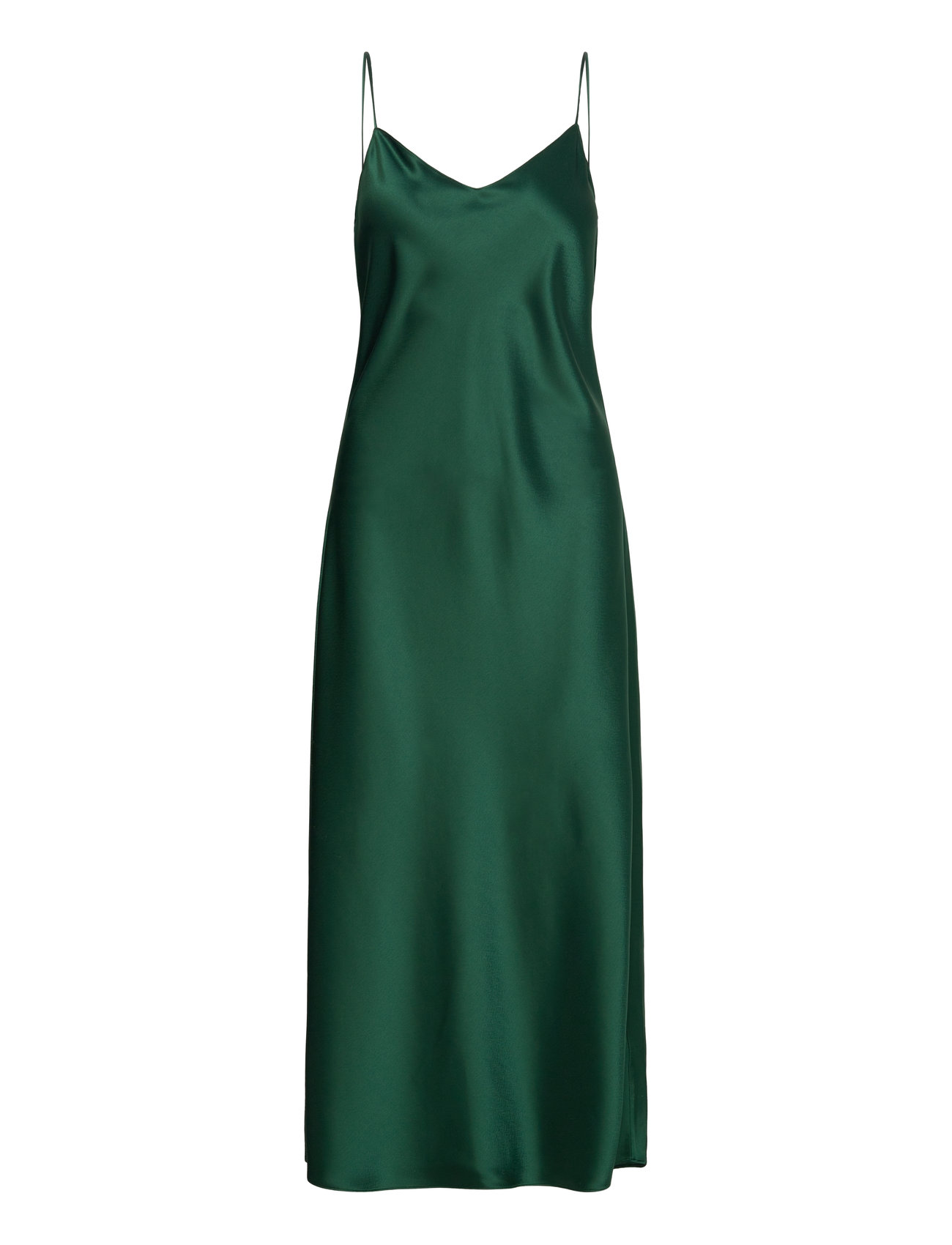 Polo Ralph Lauren Satin Midi Slip Dress Grön