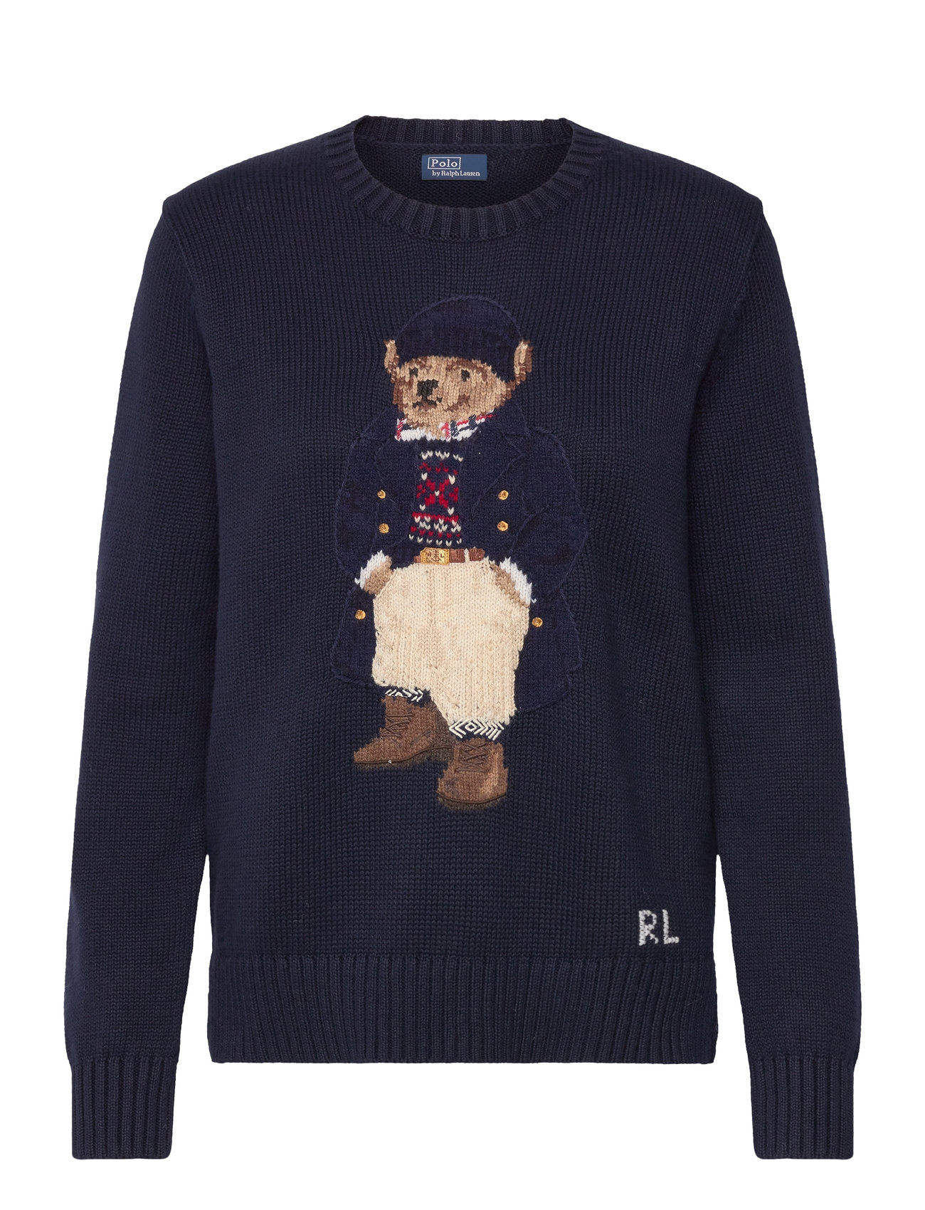 Polo Bear Crewneck Sweater Tops Knitwear Jumpers Navy Polo Ralph Lauren