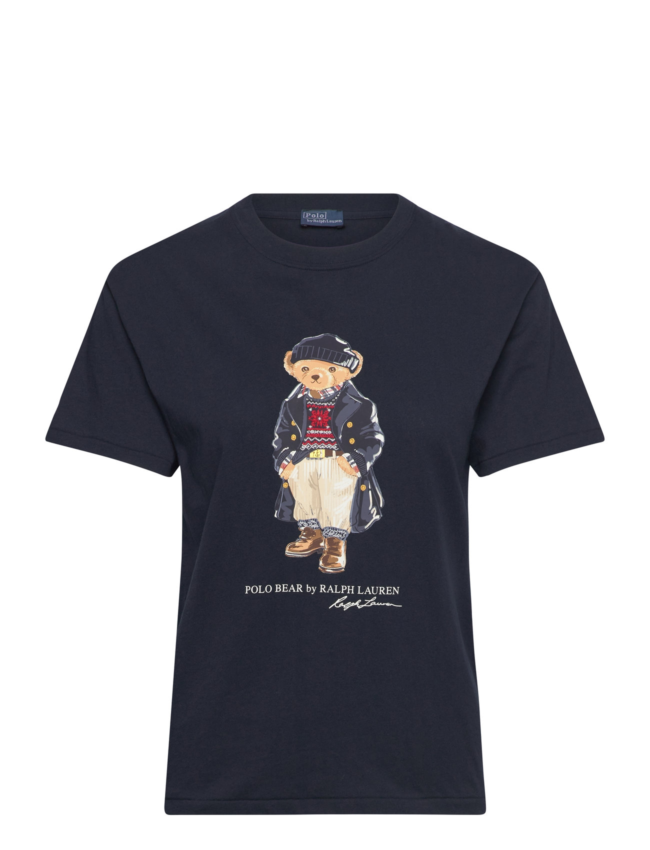 Polo Ralph Lauren Polo Bear Logo Cotton Jersey Tee Marinblå