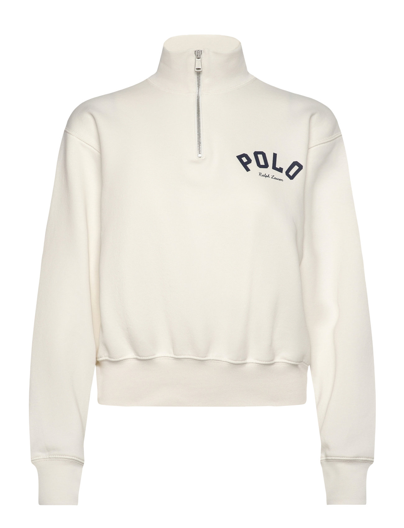 Polo Ralph Lauren Logo Fleece Quarter-Zip Kräm