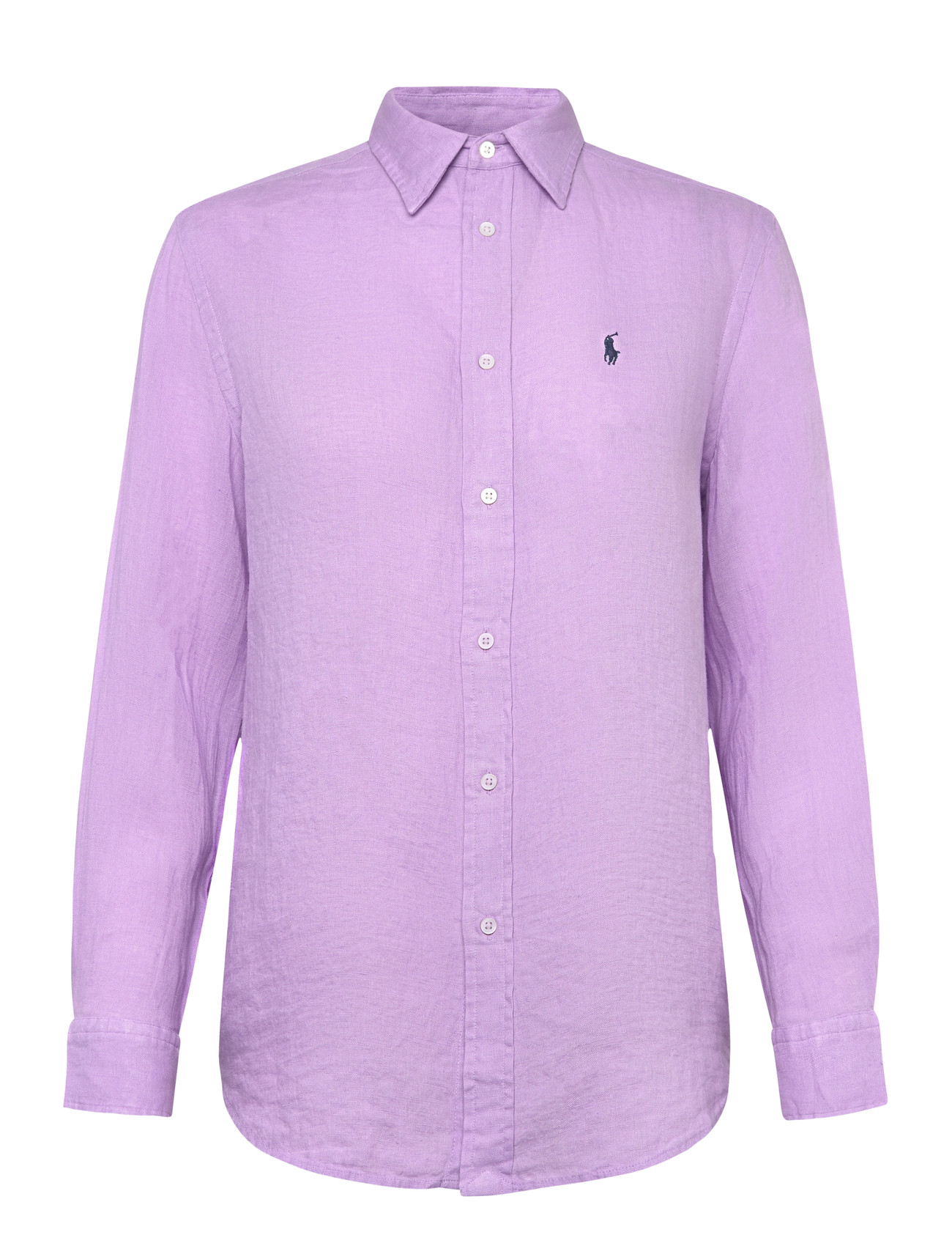 Polo Ralph Lauren Classic Fit Linen Shirt, XS, Purple, Skjorter > Skjorter I Hør, Dame
