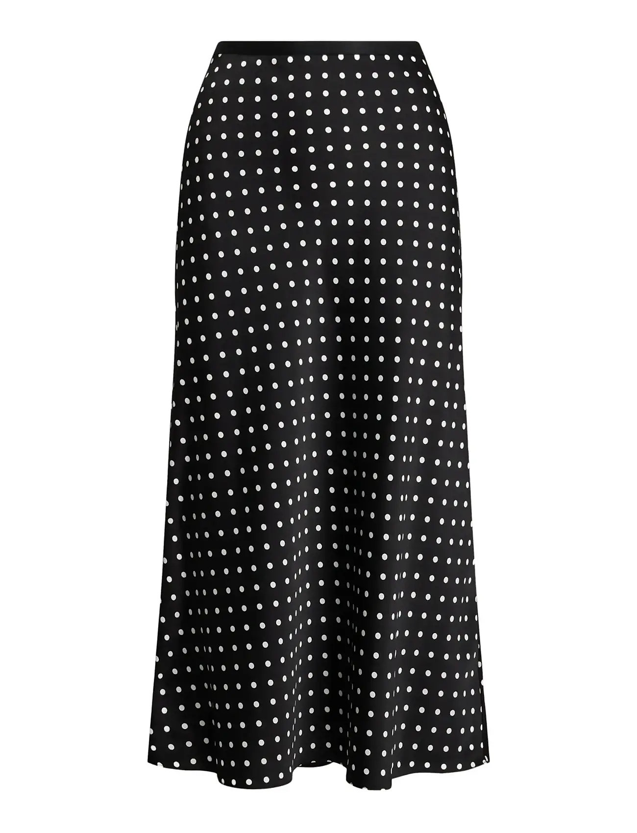 POLO RALPH LAUREN Polka-Dot Satin Rock Schwarz - 36 - Damen