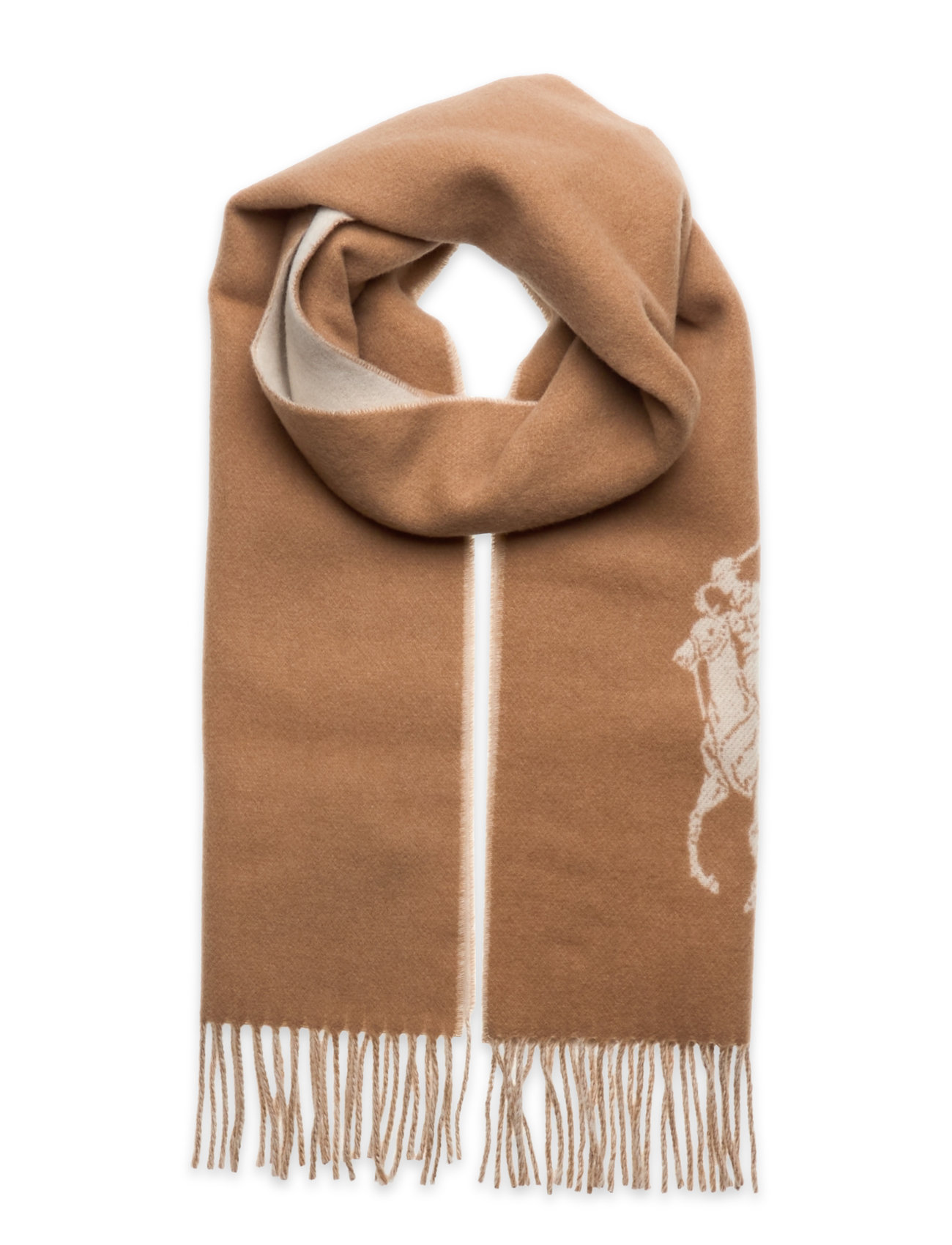 Polp Ralph Lauren oversizen Scarf oblong Schal camel/ good cream