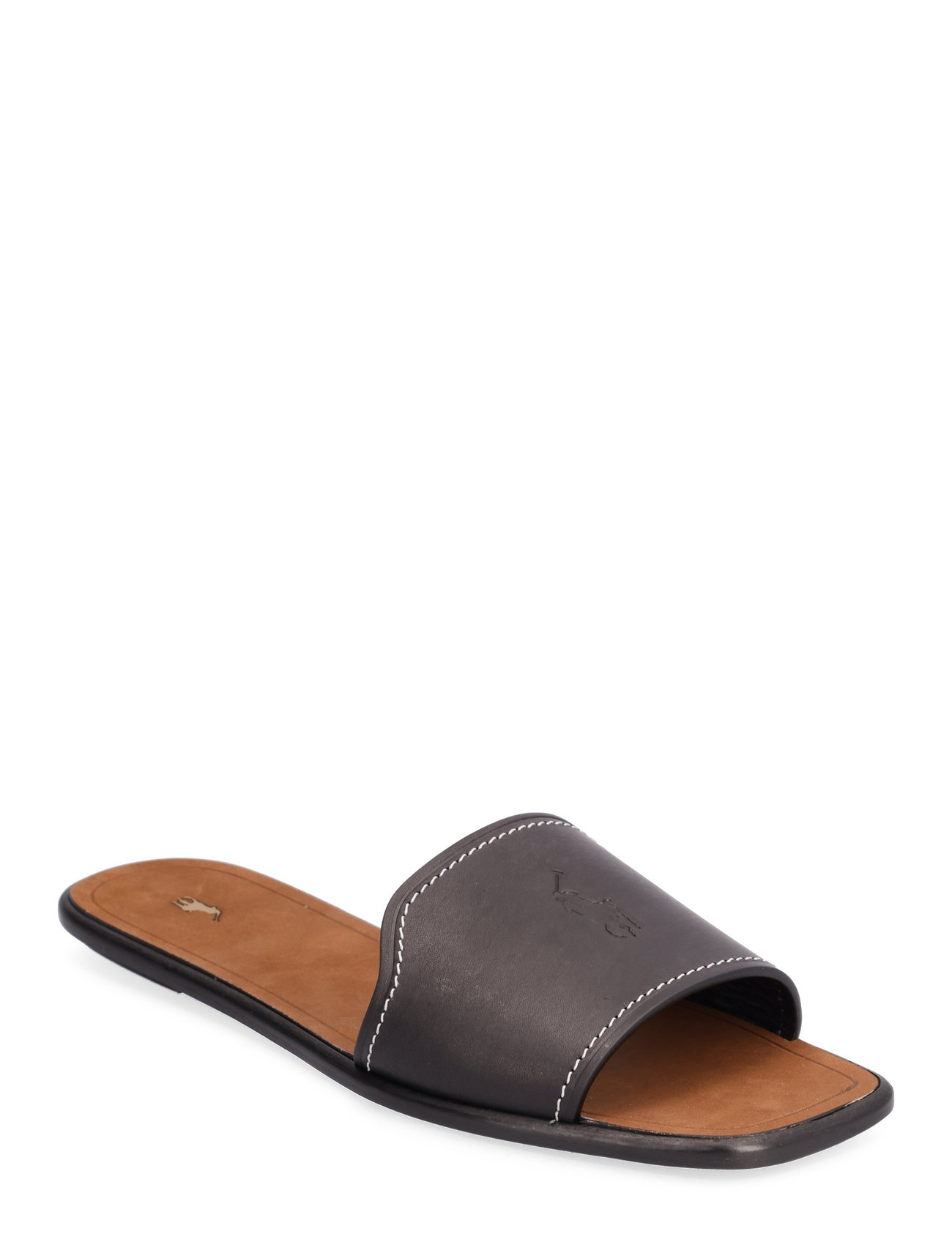 Polo Ralph Lauren Vachetta Leather Slide Sandal Flat sandals Boozt