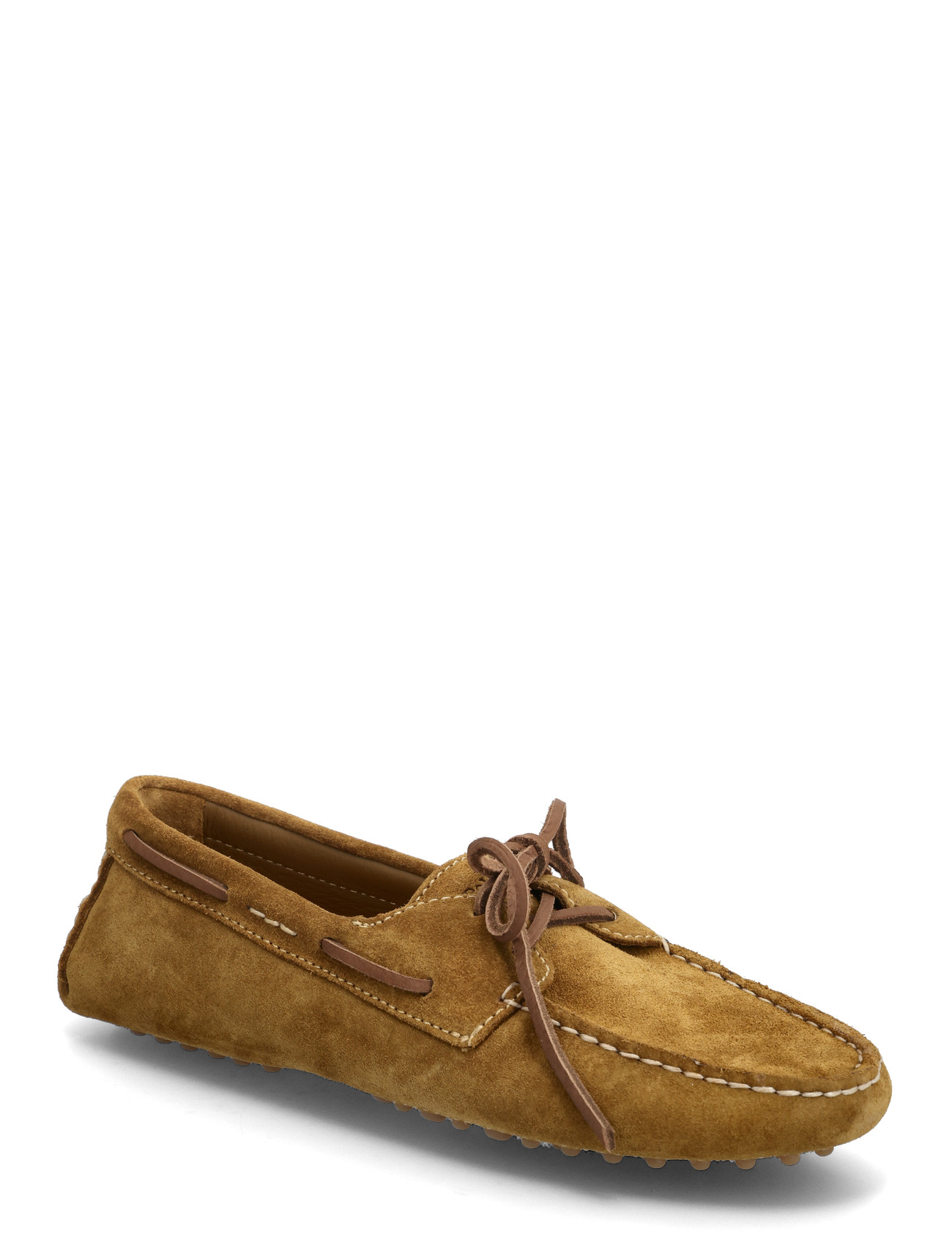 Polo Ralph Lauren Suede Camp Driver, 38, Brown, Loafers > Flat Loafers, Dame