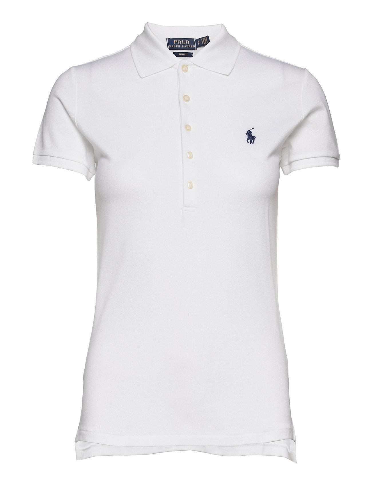 ralph lauren slim fit polo t shirt white