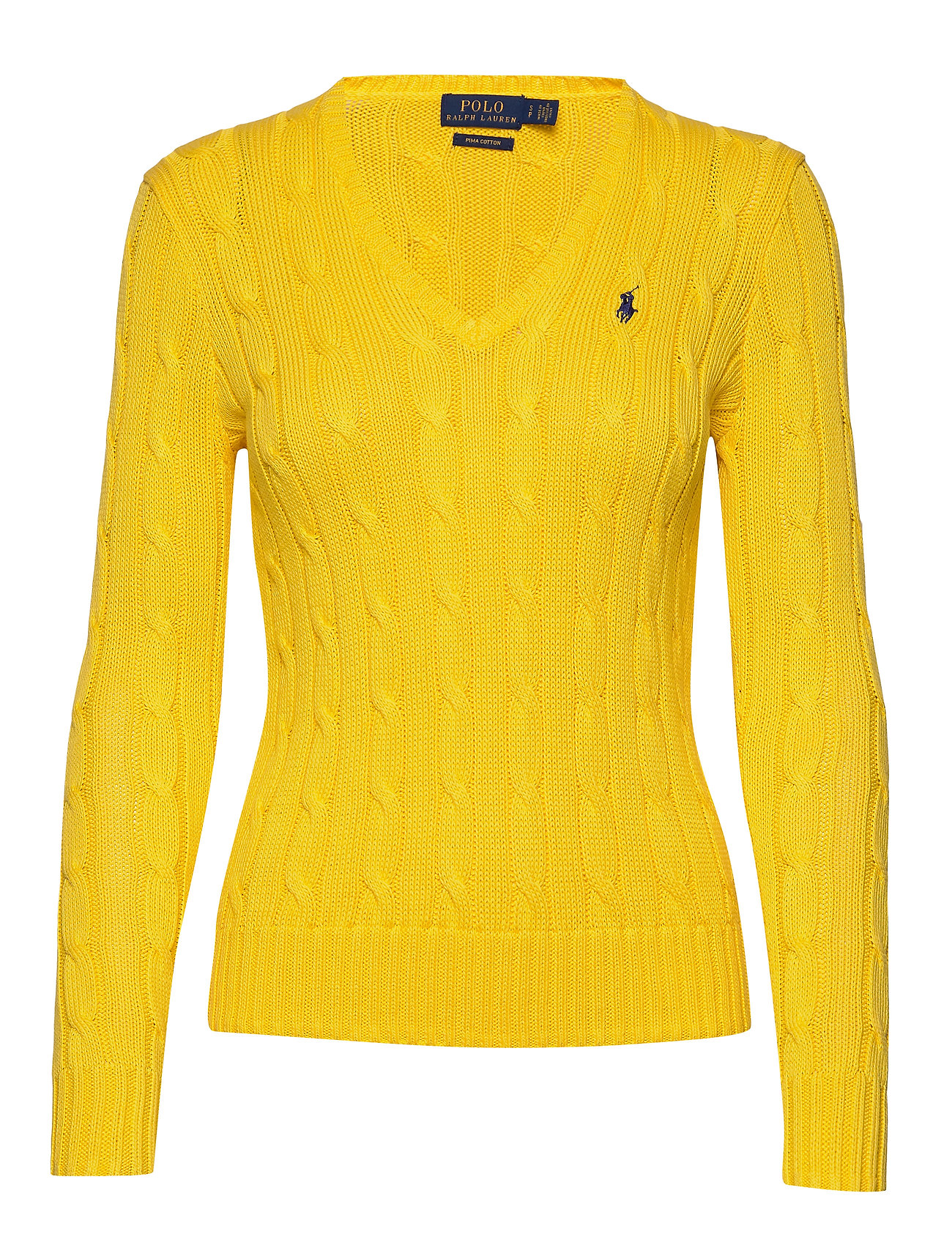 ralph lauren v neck cable knit sweater