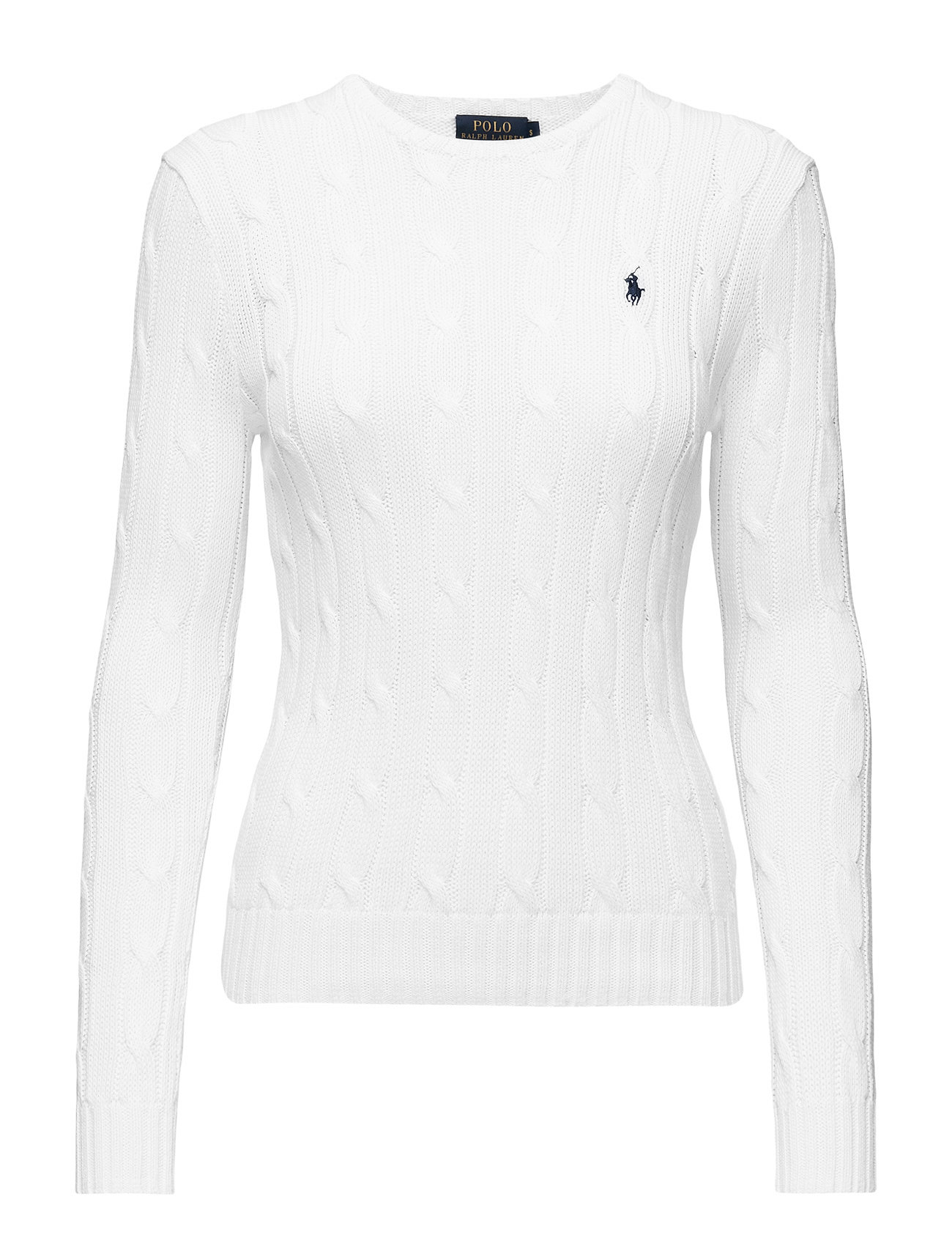 Cableknit Crewneck Sweater (White) (139 €) Polo Ralph Lauren