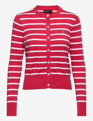 Striped Cotton-Blend Buttoned Cardigan - STARBOARD RED/WHI