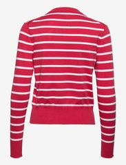 Polo Ralph Lauren - Striped Cotton-Blend Buttoned Cardigan - cardigans - starboard red/whi - 1