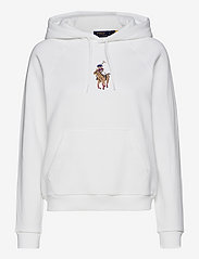 Polo Bear Embroidered Hoodie - WHITE