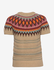 Polo Ralph Lauren - Jacquard Short-Sleeve Sweater - jumpers - tan multi - 1