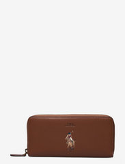 Polo Bear Leather Zip-Around Wallet - CUOIO