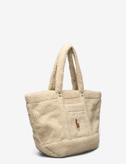Polo Ralph Lauren - Big Pony Fleece Tote Bag - tote bags - off-white/cuoio - 2