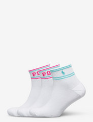 Polo Ralph Lauren - POLY BLEND-3 PACK QRT POLO - regular socks - white assorted - 0