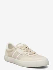 Court Leather & Canvas Trainer