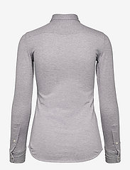 Polo Ralph Lauren - Knit Cotton Oxford Shirt - langærmede skjorter - boulder grey heat - 1