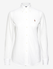 Knit Cotton Oxford Shirt - WHITE