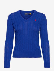 Cable-Knit V-Neck Sweater - RUGBY ROYAL