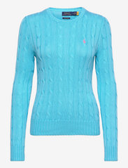 Cable-Knit Cotton Sweater - FRENCH TURQUOISE