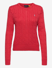 Cable-Knit Cotton Sweater - STARBOARD RED