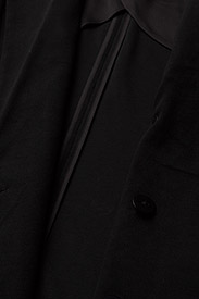 ralph lauren knit double breasted blazer