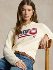 Polo Ralph Lauren Flag Cotton Crewneck Sweater Jumpers Boozt