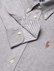 Polo Ralph Lauren - Knit Cotton Oxford Shirt - langærmede skjorter - boulder grey heat - 2