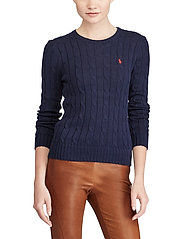 Polo Ralph Lauren - Cable-Knit Cotton Sweater - jumpers - hunter navy - 0