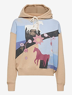 tan polo hoodie