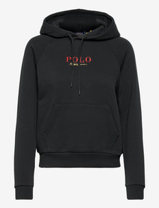 Logo Fleece Hoodie - hoodies - polo black