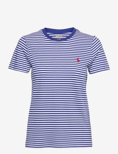 Striped Cotton Tee - t-shirts - graphic royal/whi
