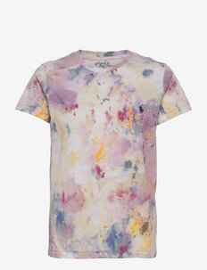 Paint-Splatter Print Jersey Tee - t-shirts - painted multi