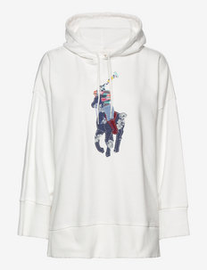 Quilted Big Pony Fleece Hoodie - hoodies - nevis