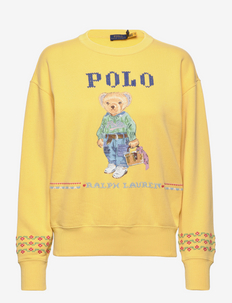 New Orleans Polo Bear Fleece Sweatshirt - sweatshirts - fall yellow