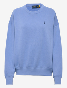 Good Vibes Embroidered Fleece Sweatshirt - sweaters - lake blue