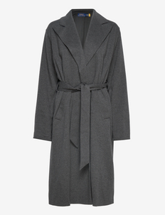 Flannel Wrap Coat - winter coats - onyx heather