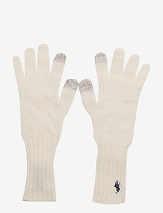 WOOL/CASH-WL CASH CL CBL GLOVE - ANTIQUE CREAM