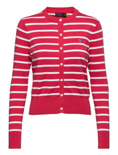 Striped Cotton-Blend Buttoned Cardigan