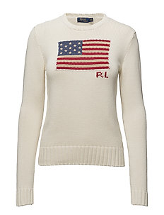 Kvæle Behov for Spekulerer Polo Ralph Lauren Flag Cotton Crewneck Sweater - Trøjer | Boozt.com