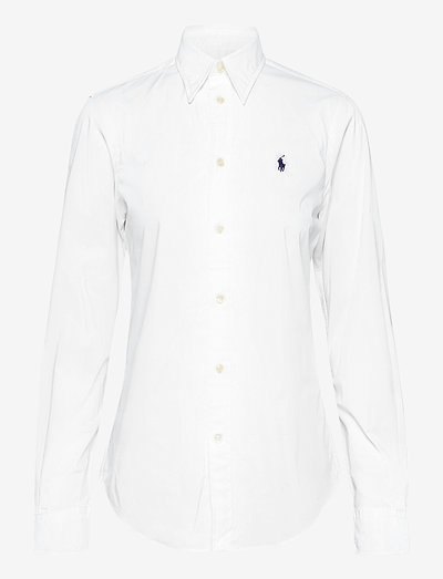 Polo Cotton Cloth Mask - long-sleeved shirts - white