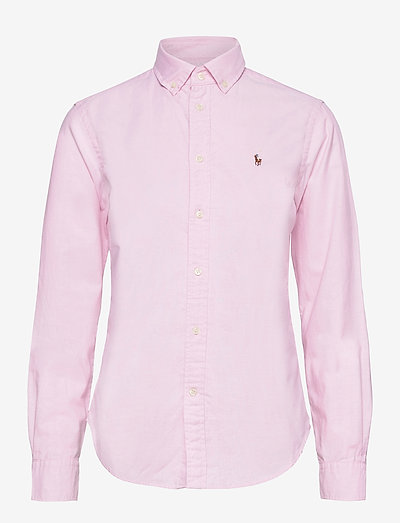 LT WT OXFORD-LSL-SHT - long-sleeved shirts - deco pink