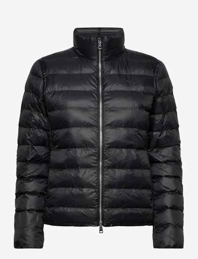 Packable Quilted Taffeta Jacket - down- & padded jackets - polo black