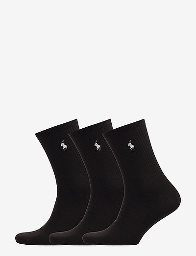 Supersoft Crew Sock 3-Pack - vanlige sokker - black