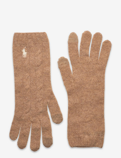 Touch Screen Wool-Cashmere Gloves - gloves - camel
