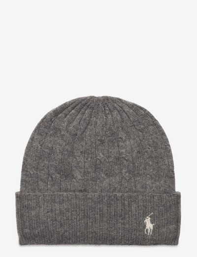Cable-Knit Wool-Cashmere Hat - fawn grey hthr