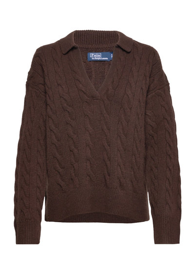 Cable-Knit Wool-Cashmere Polo Jumper - Oberteile