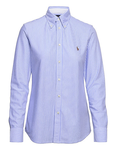 polo ralph lauren striped knit oxford shirt