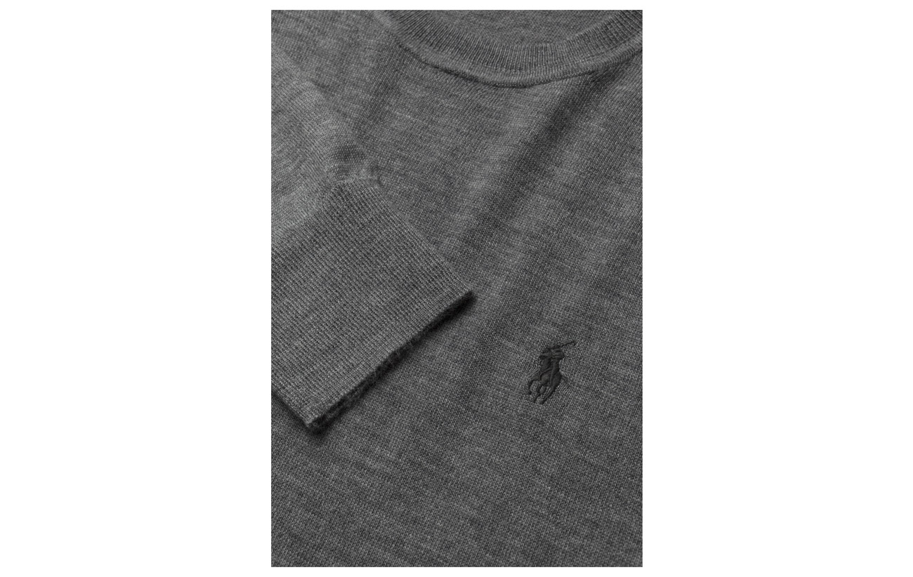 Granite Dark Polo Merino Sweater Slim Lauren Heat Washable Ralph R0w6zRq