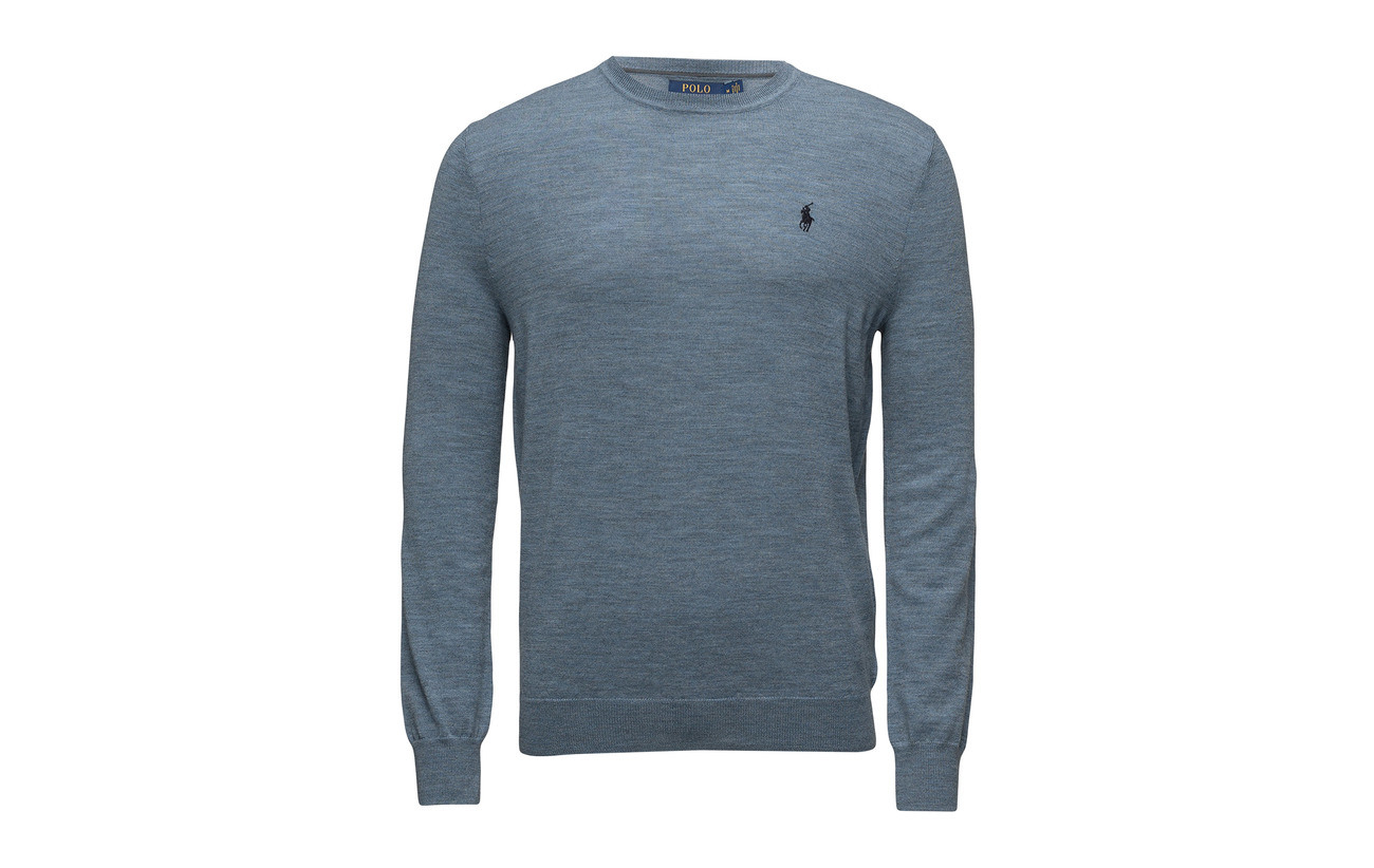 Granite Dark Polo Merino Sweater Slim Lauren Heat Washable Ralph R0w6zRq